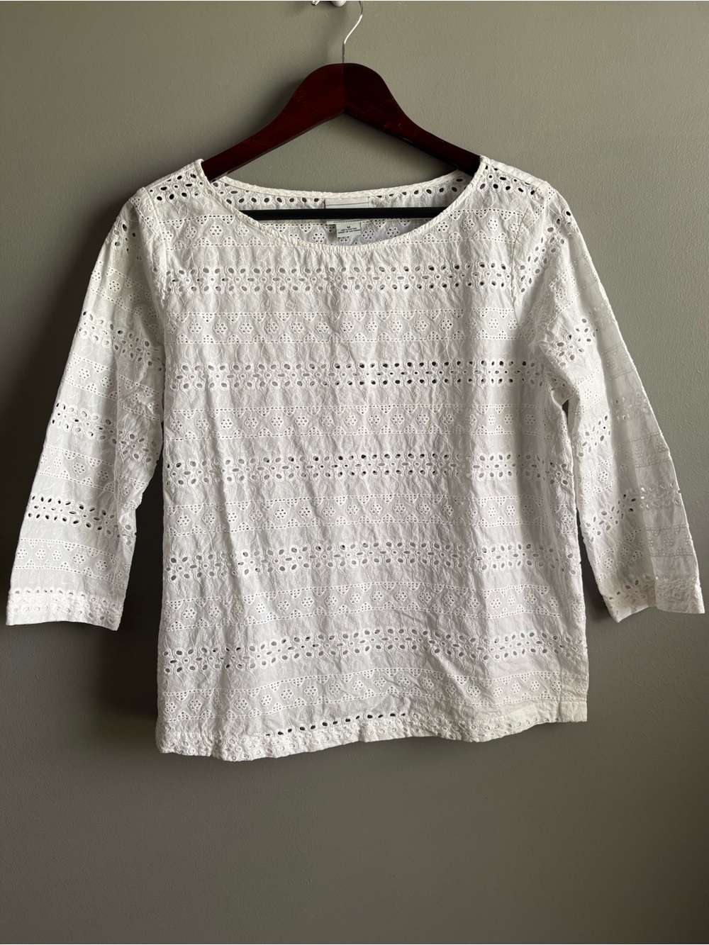 Liz Claiborne Eyelet Top